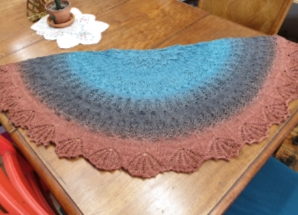 Organic wool shawl 1