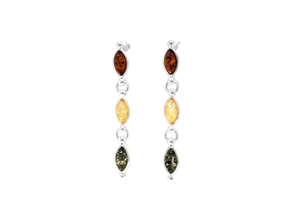 Genuine Baltic Amber Earrings 524