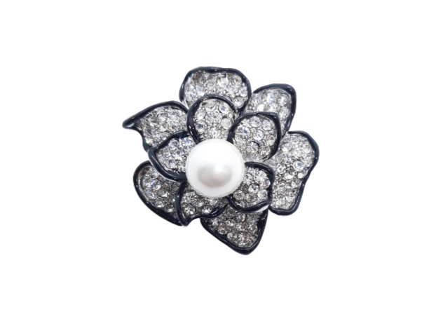 Pearl Flower Brooch or Pendant