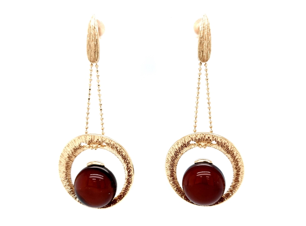 Genuine Baltic Amber Earrings 614