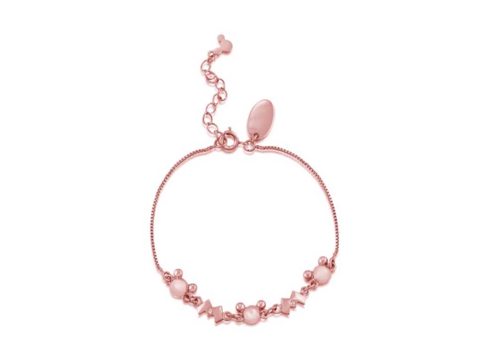 DISNEY Mickey and Minnie Mouse Bracelet Rose Gold