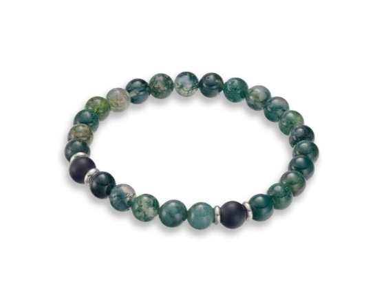 Green Agate Beads Bracelet