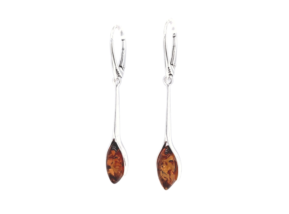 Genuine Baltic Amber Earrings 554
