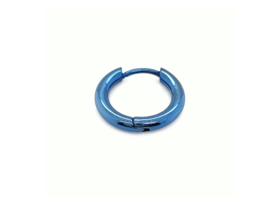 15 mm diameter Stainless Steel Hoop Blue