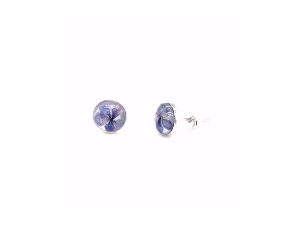 BOTANIGEM Petite Purple MOP Stud Earrings