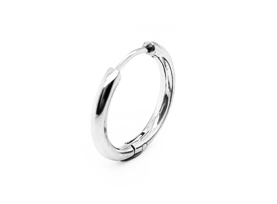 15 mm diameter Stainless Steel Hoop Single Earring