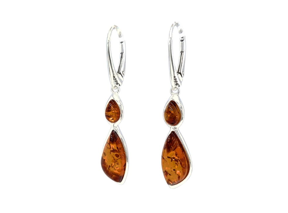 Genuine Baltic Amber Earrings 518