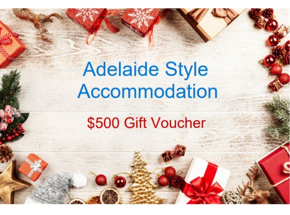 Xmas Gift Vouchers $500 - Accommodation - close to City of Adelaide 1