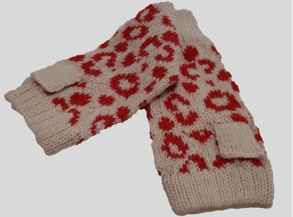 Alpaca Dalmatians Mittens Women