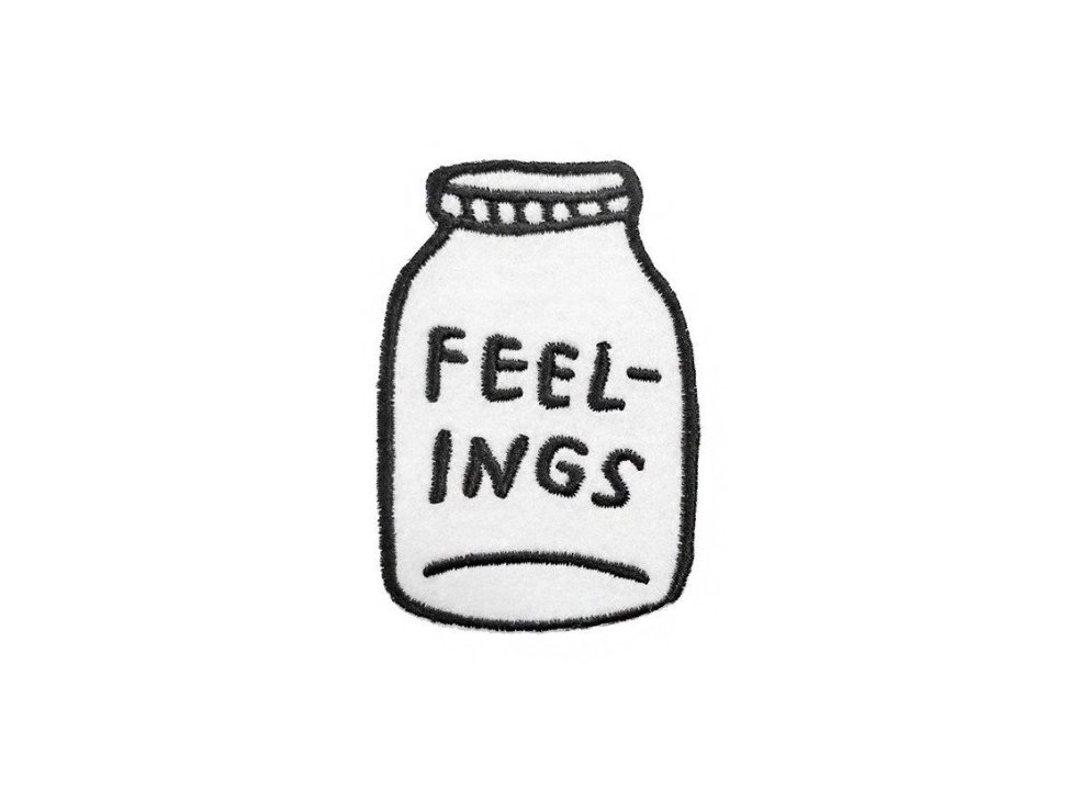 "Feelings" embroidered patch by Adam J Kurtz